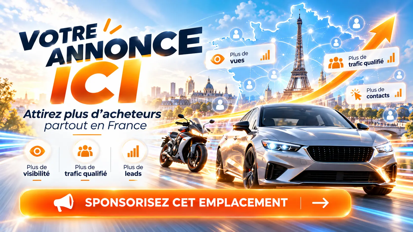 Votre annonce ici : attirez plus d’acheteurs partout en France