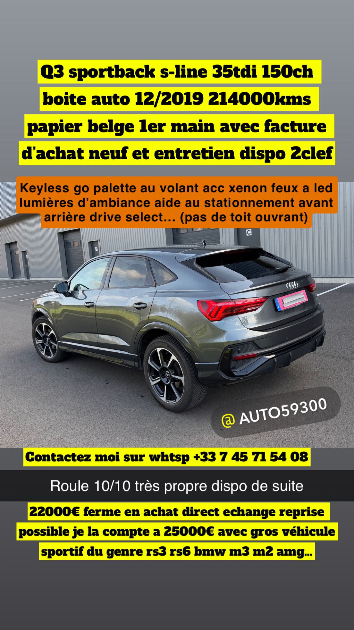 audi q3 sportback s-line tdi