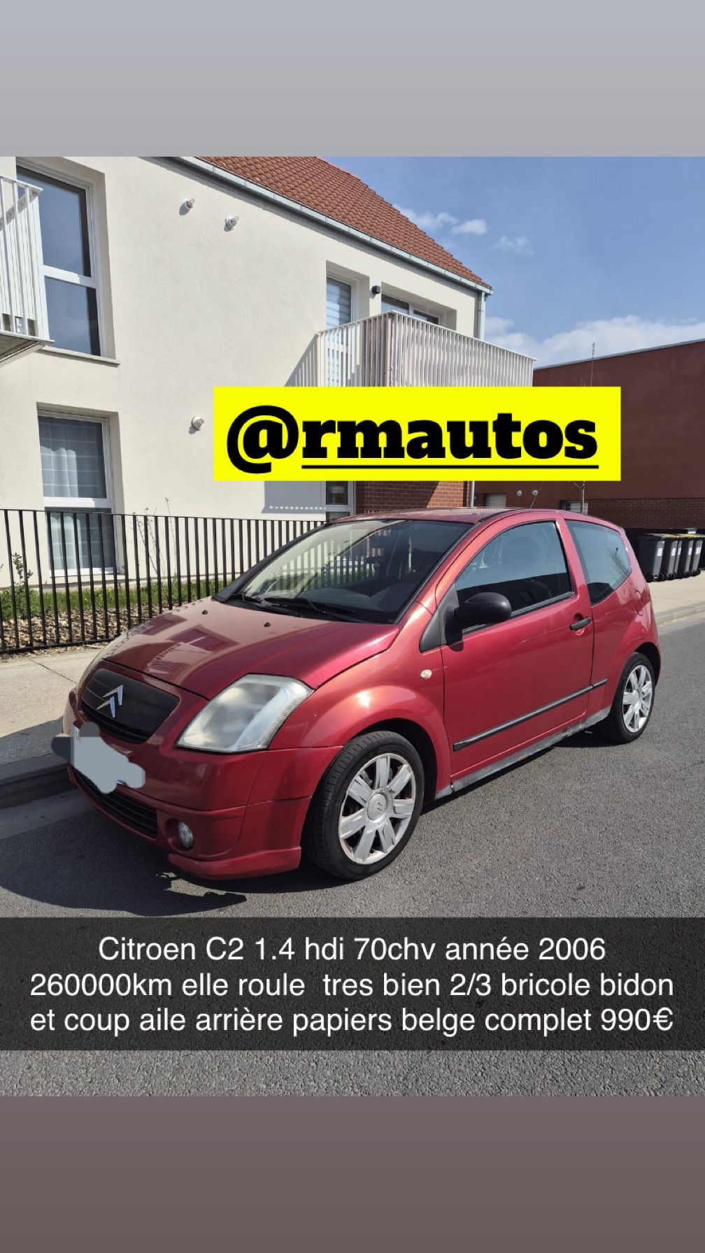 Citroen c2 1.4 hdi 2006 990€