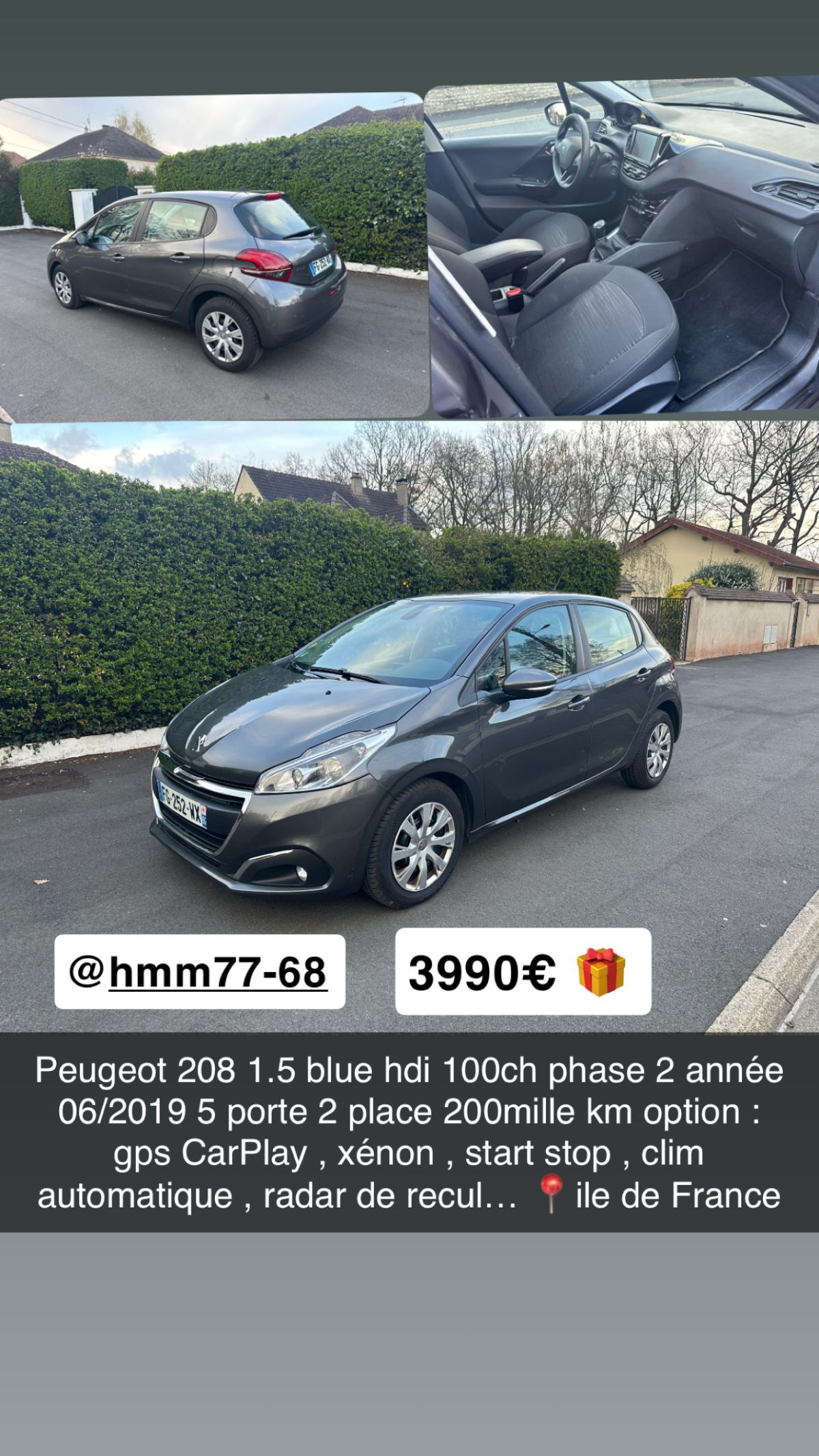 Peugeot 208 1.5 hdi 100ch 06/2019 phase 2