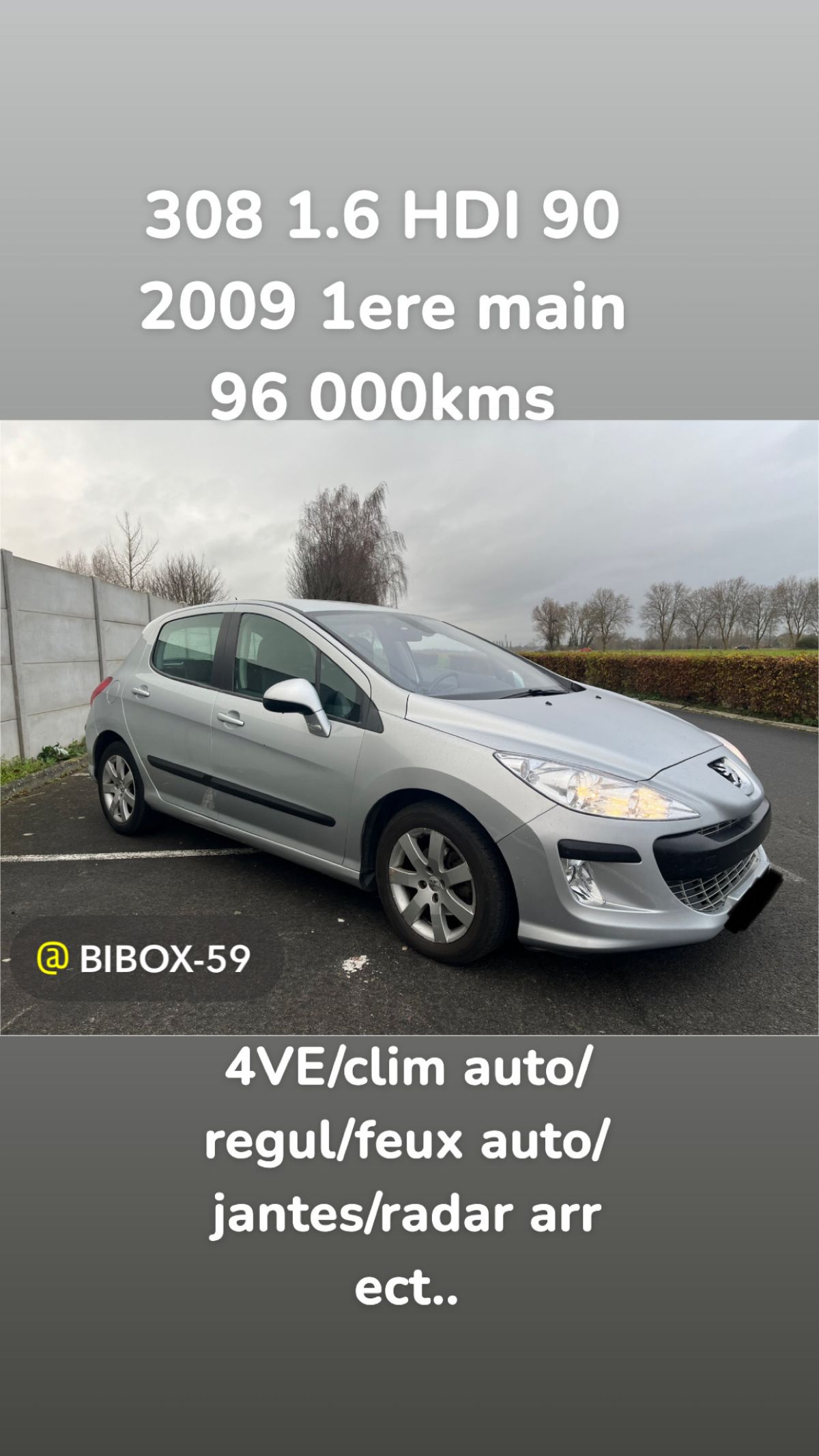 Peugeot 308 1.6 HDI 90 2009 96000kms