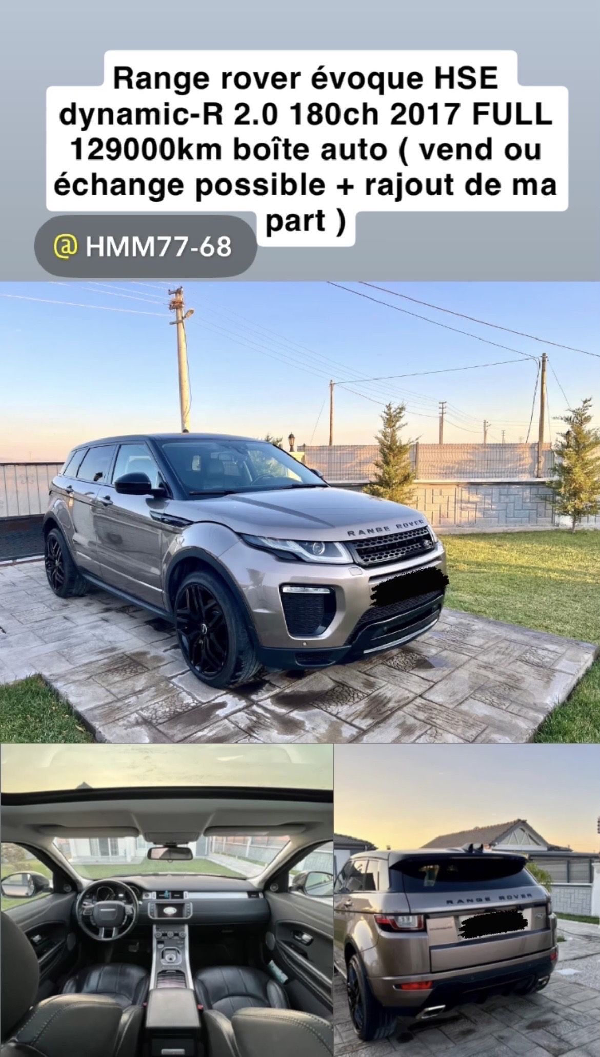 RANGE ROVER ÉVOQUE 2.0 180ch R-DYNAMIC HSE 2017