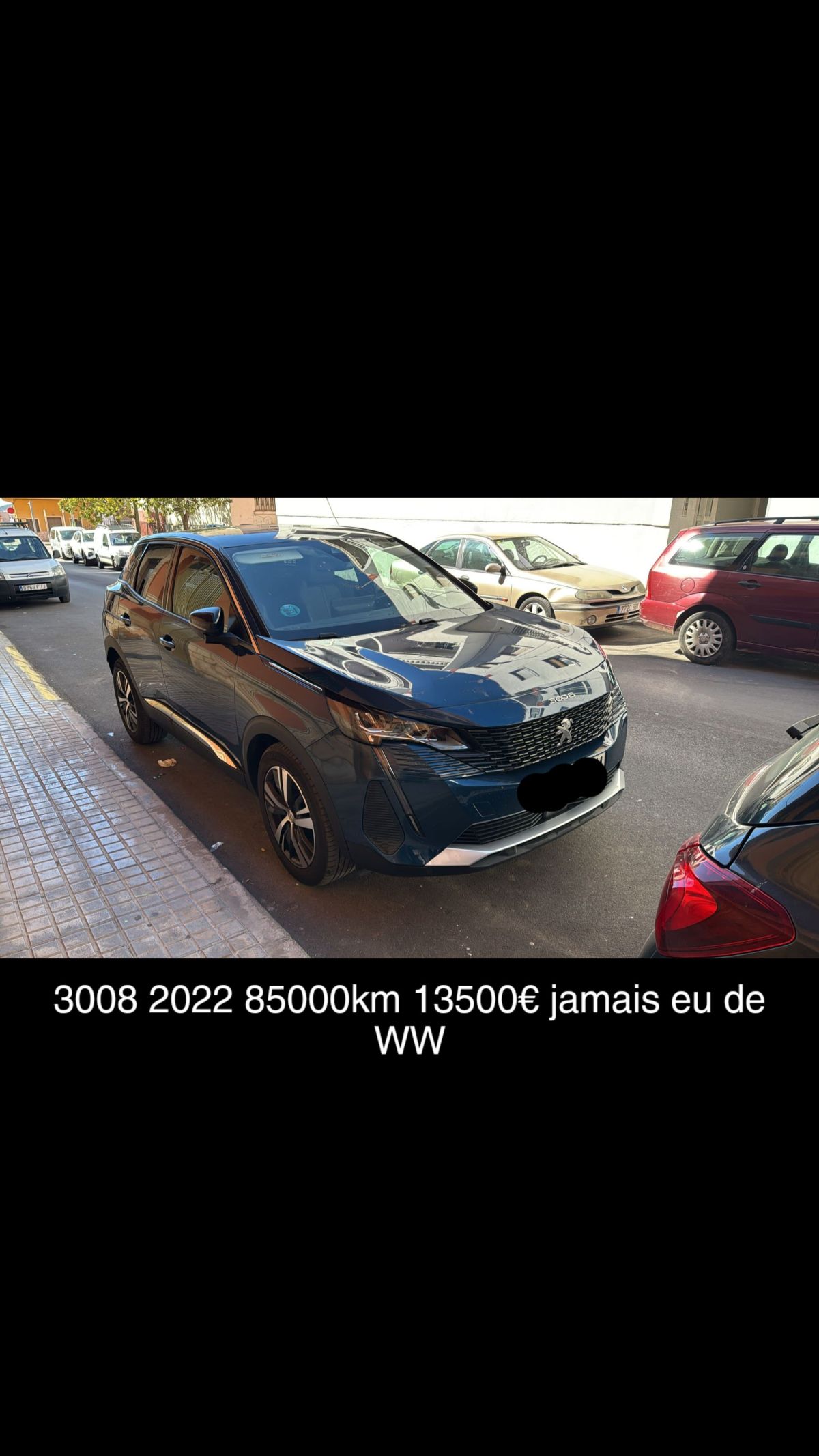 peugeot 3008 2022 85000 km jamais eu de WW