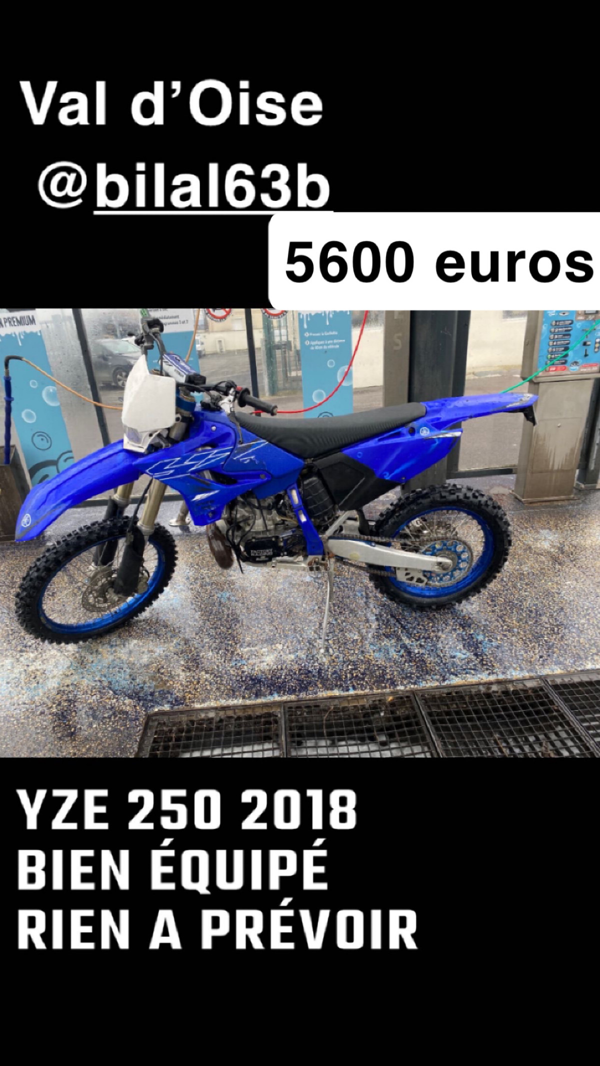 Yze 250 homologuée