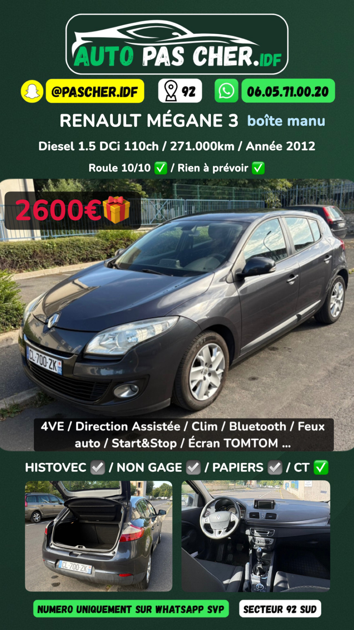 Mégane 3 1.5 DCi 110ch Phase 2