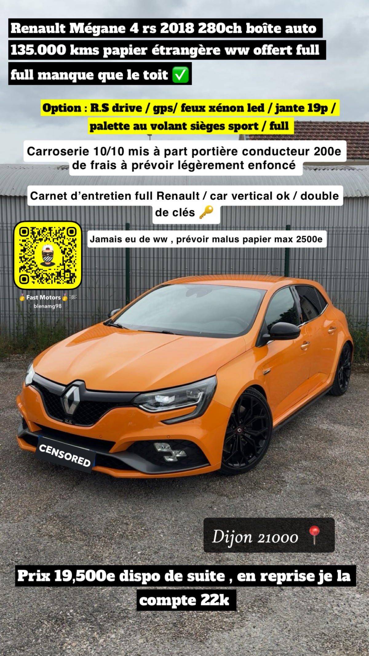 Renault Mégane 4 rs