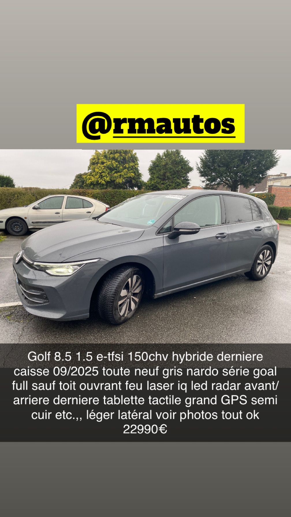 golf8 e-tfsi 1.5 150chv 2025 14000km