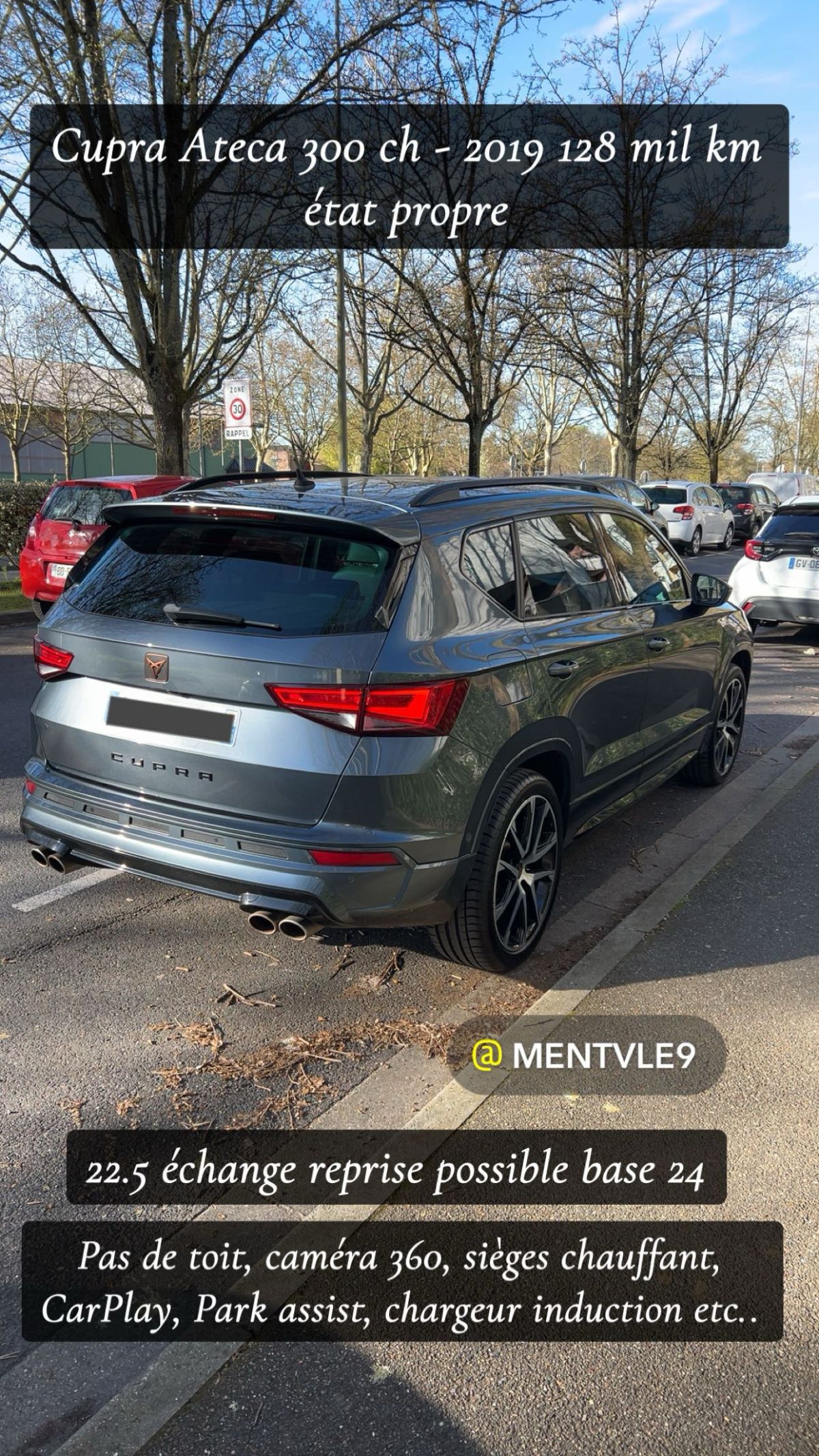 Cupra Ateca 300ch état propre