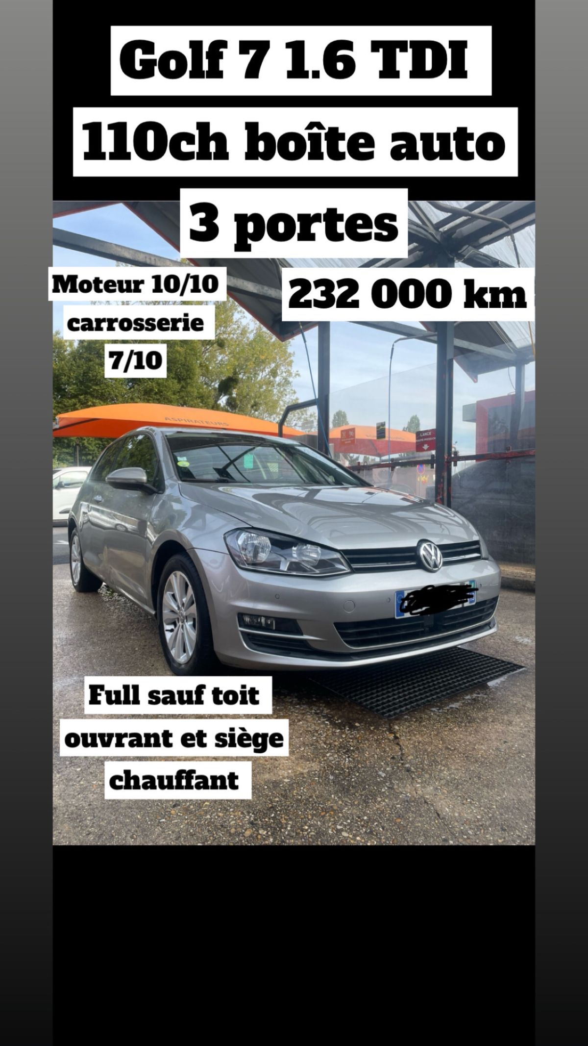 GOLF 7 1.6 TDI 110CH