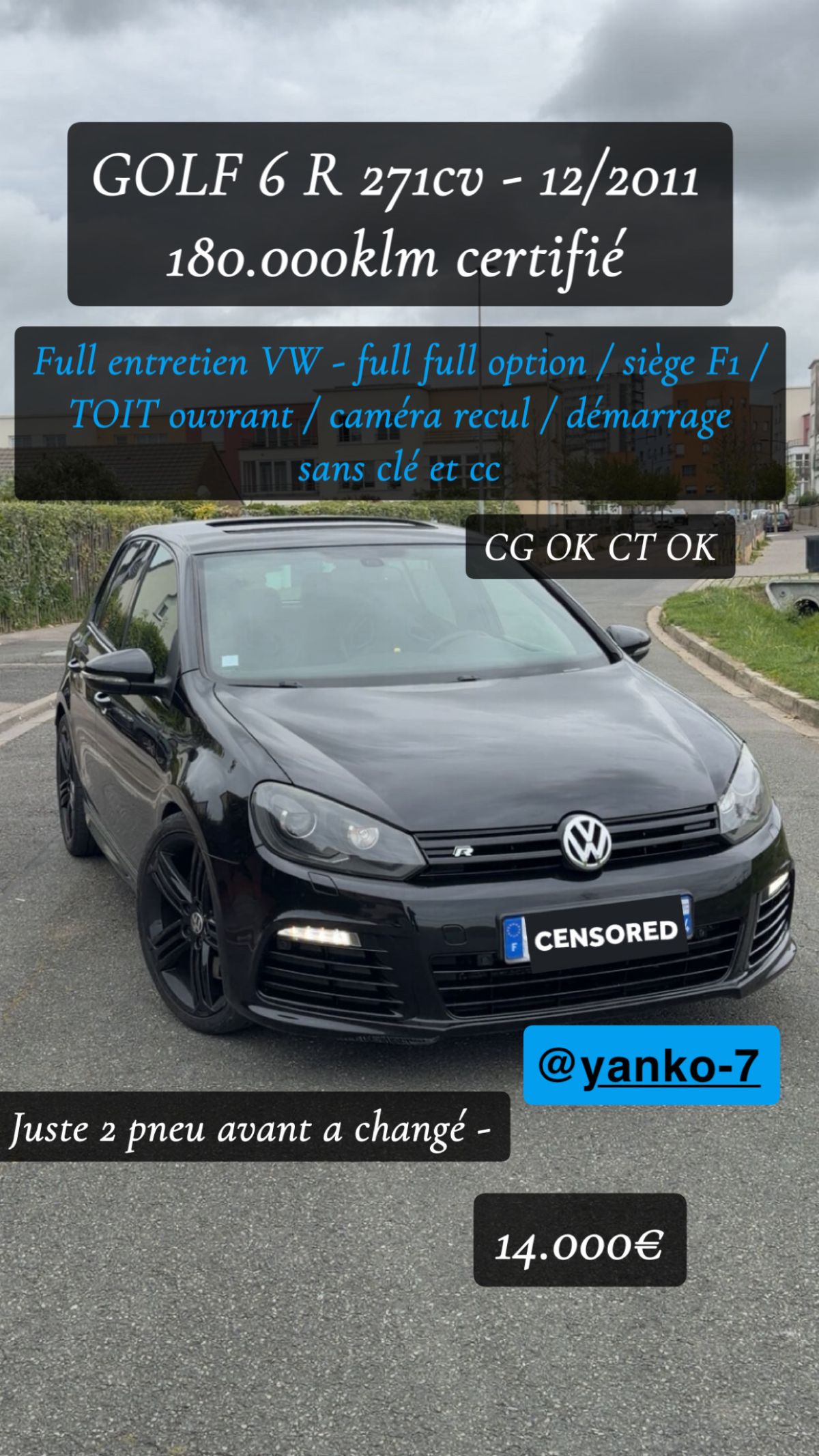 GOLF 6 R full + miltek