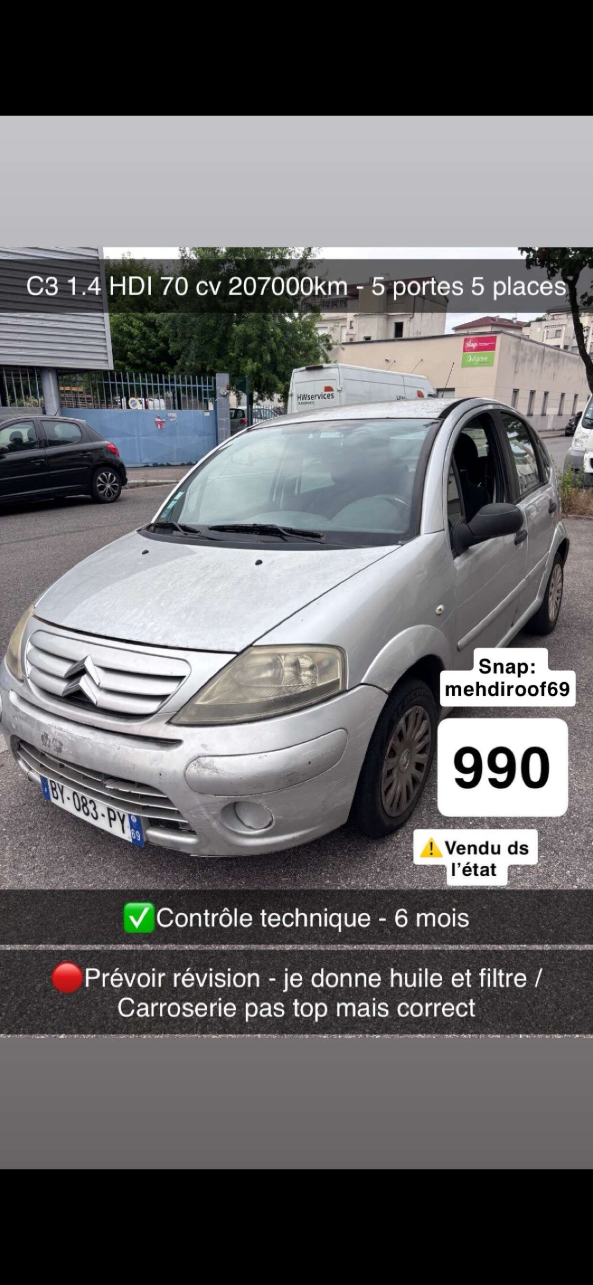 c3 roulante vendu dans l’état