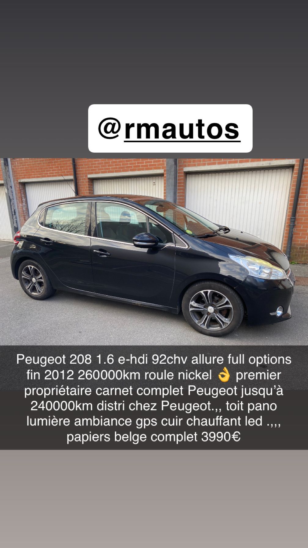 Peugeot 208 allure 1.6 hdi full