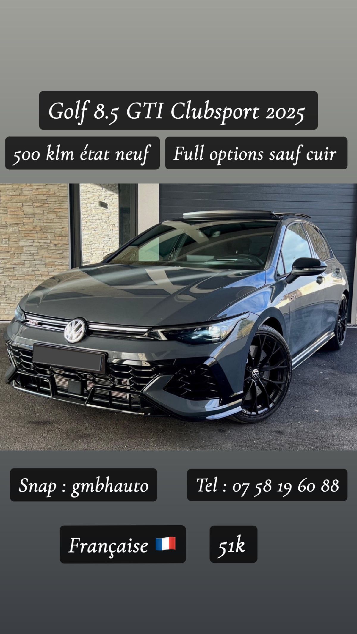 golf 8.5 gti clubsport facelift française 🇫🇷