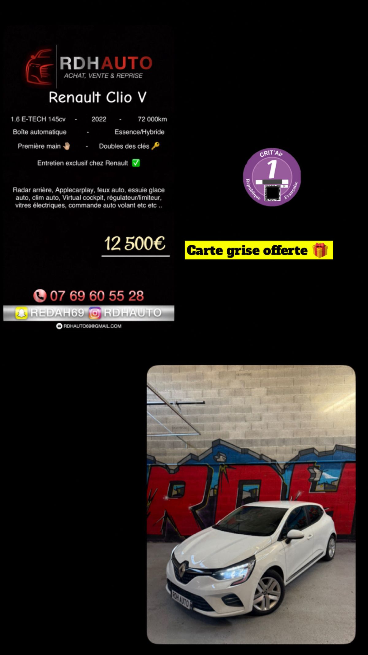 Renault Clio V 1.6 E-TECH 145cv