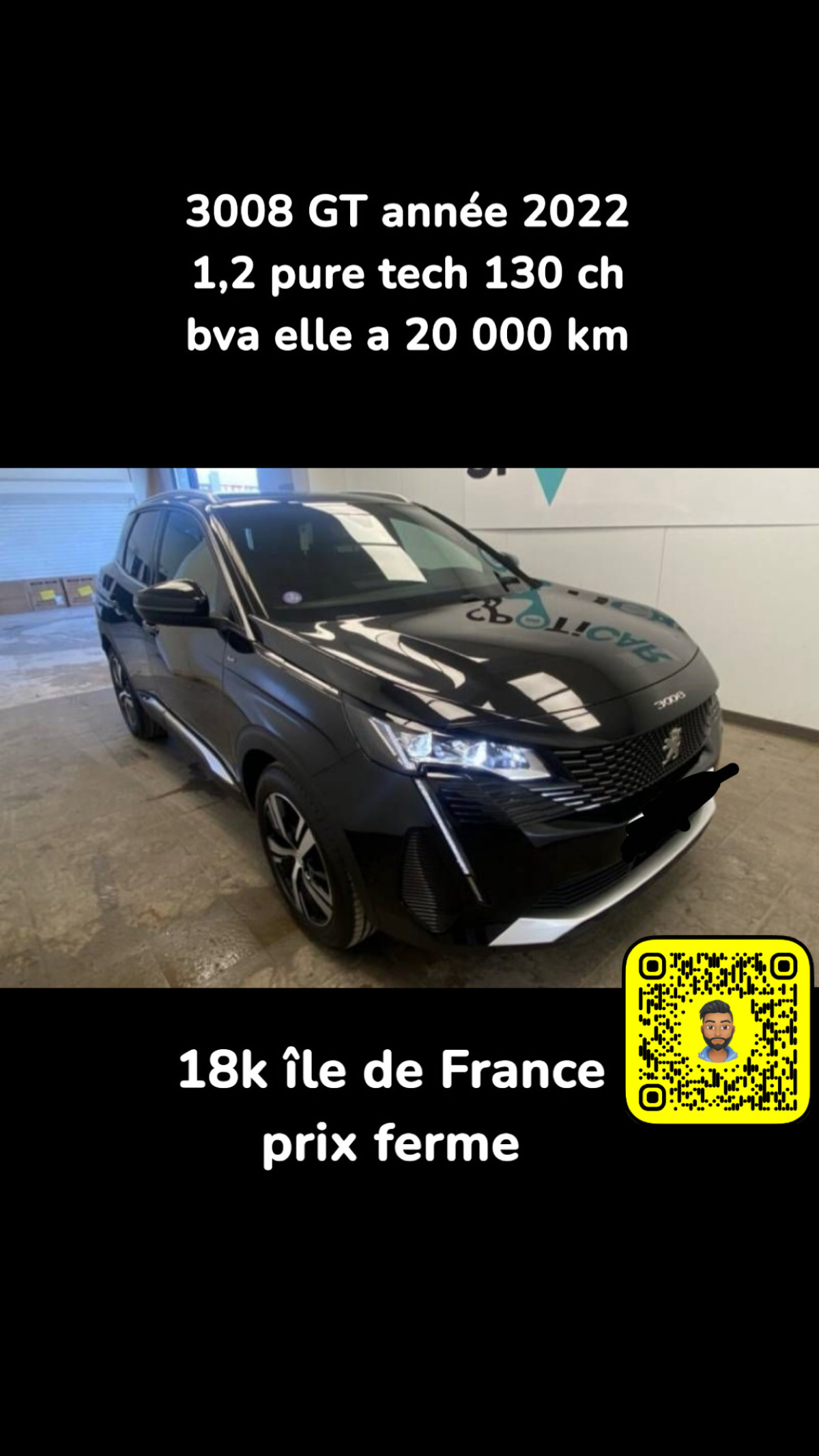 3008 GT phase 2 1,2 puretech 130 ch