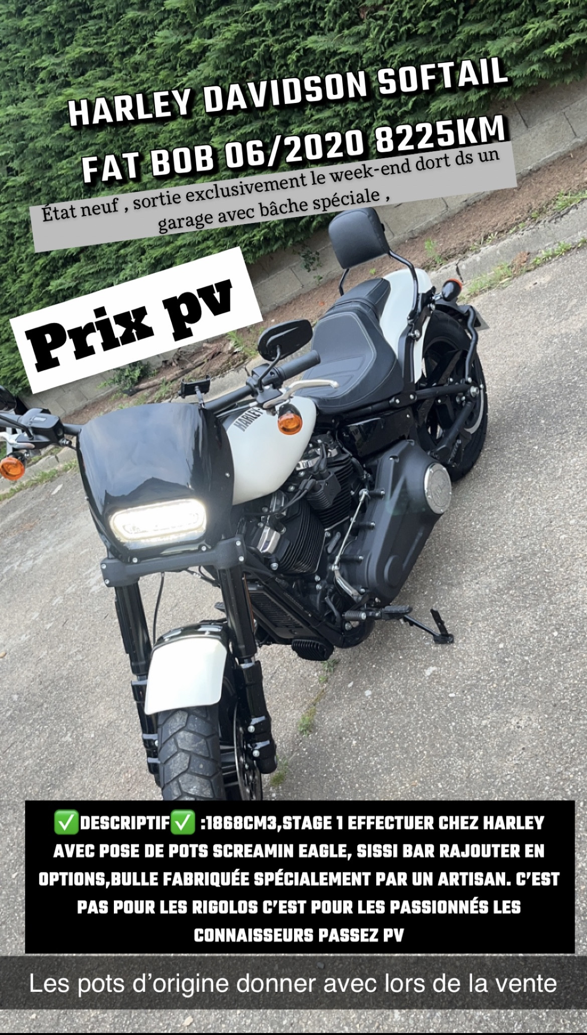 Harley Davidson Softail Fat Bob 06/2020 8240