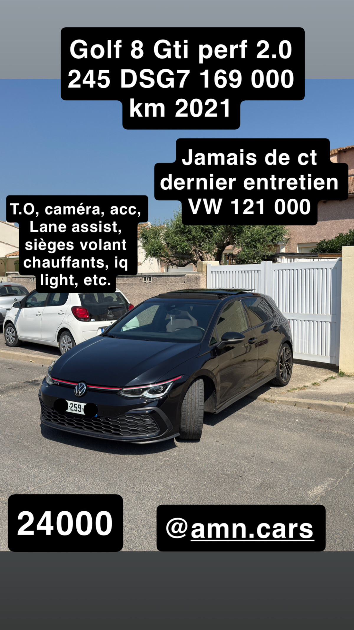 VW golf 8 gti performance 2.0 245 DSG7 2021