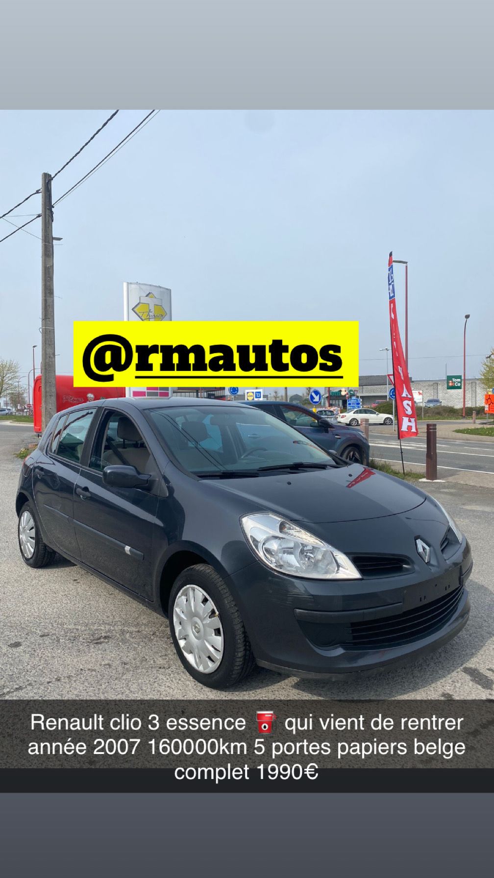 Renault clio 3 essence 1.2 année 2007160000km