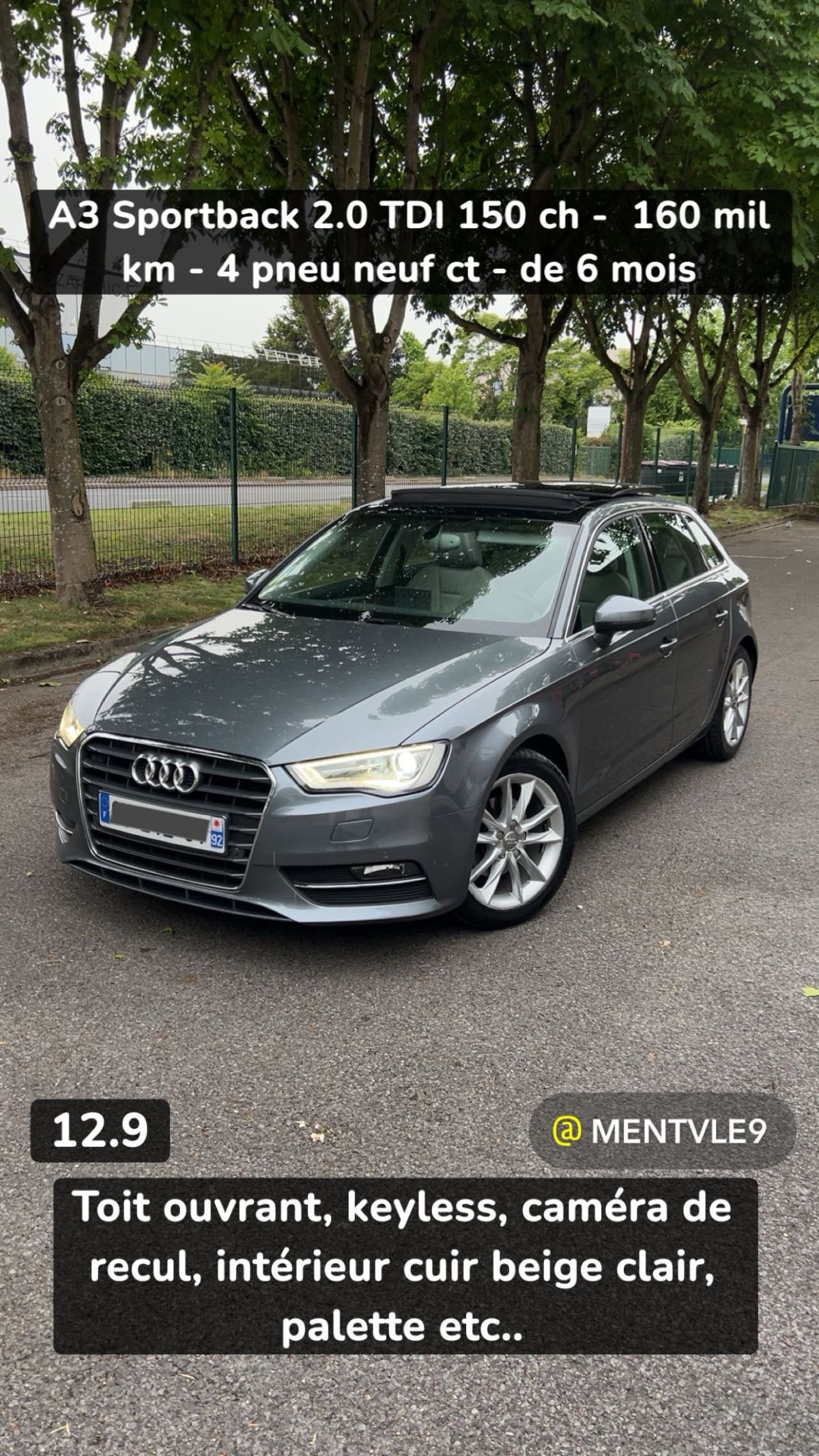 A3 Sportback 2.0 TDI 150ch