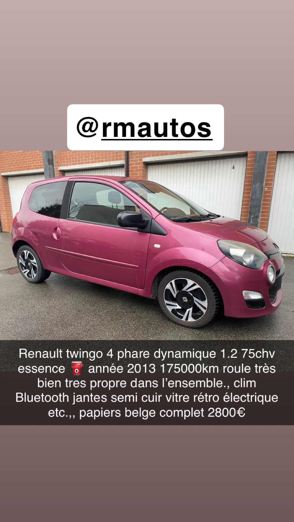 Renault twingo dynamique 1.2 75chv 2013