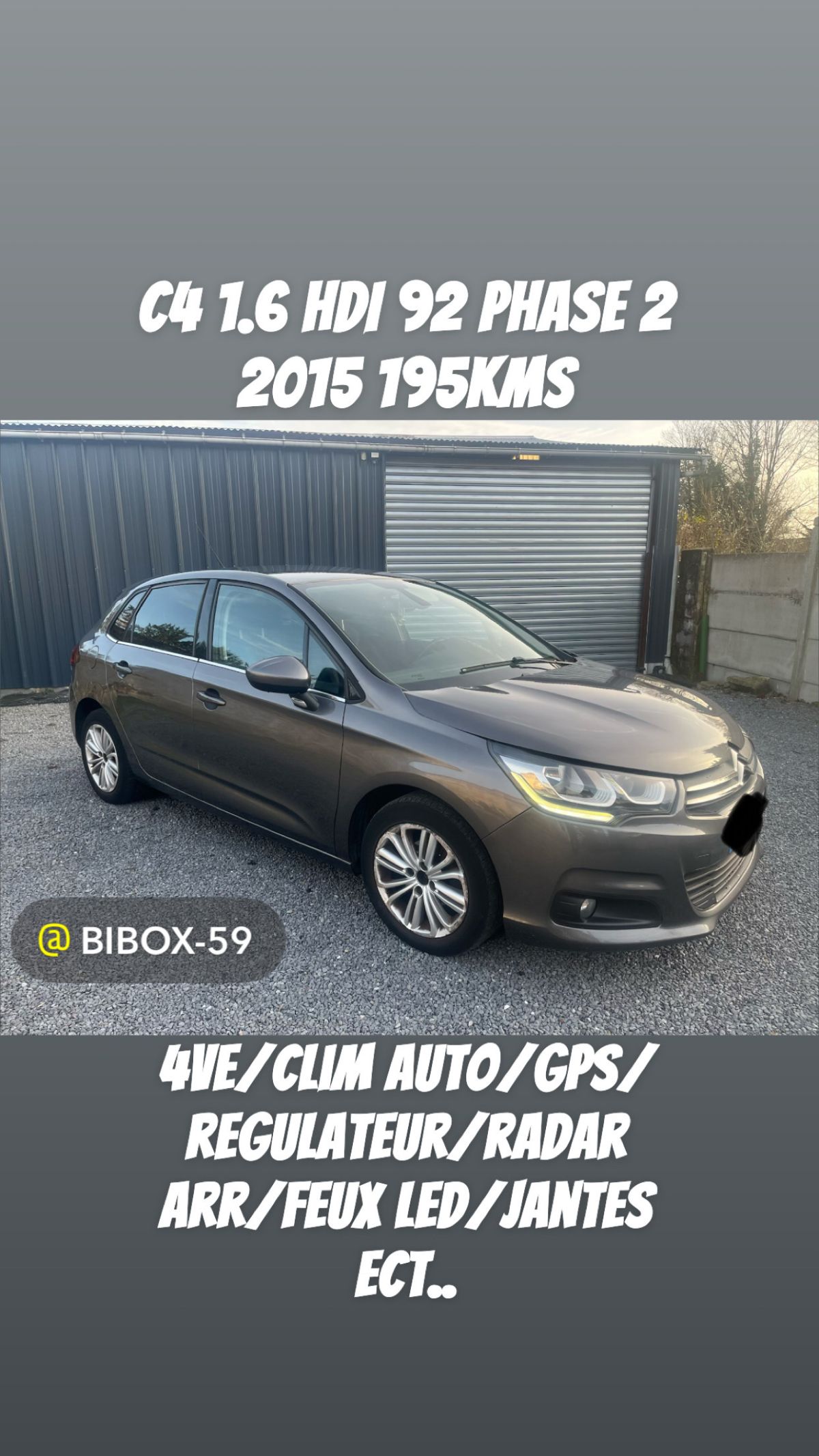 Citroën c4 phase 2 1.6 HDI 92 2015