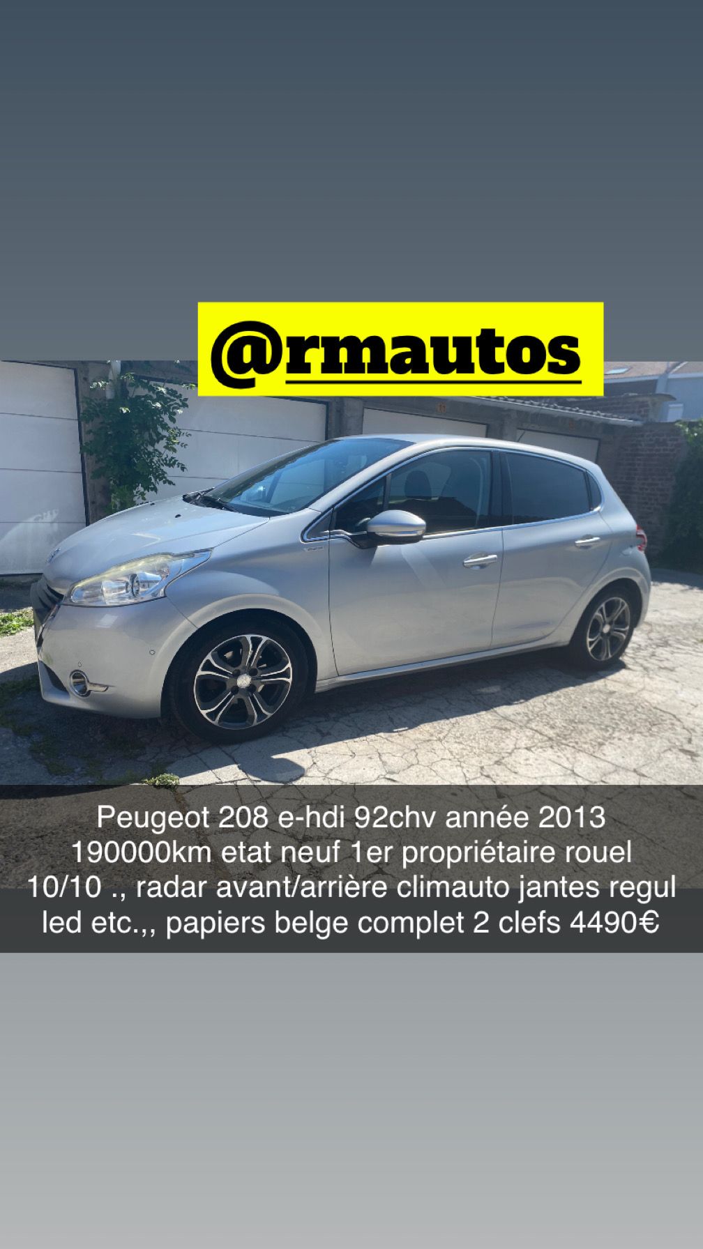 Peugeot 208 1.6 hdi etat neuf