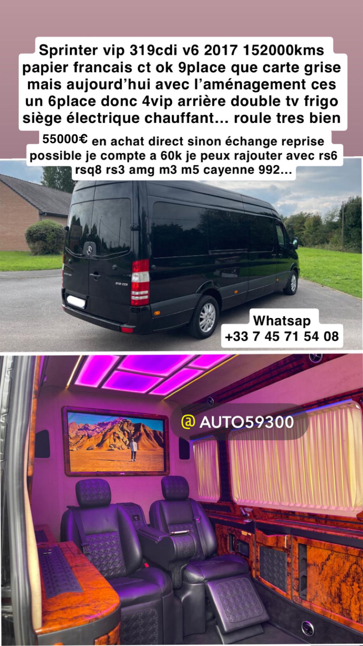 Mercedes sprinter vip full option 2017