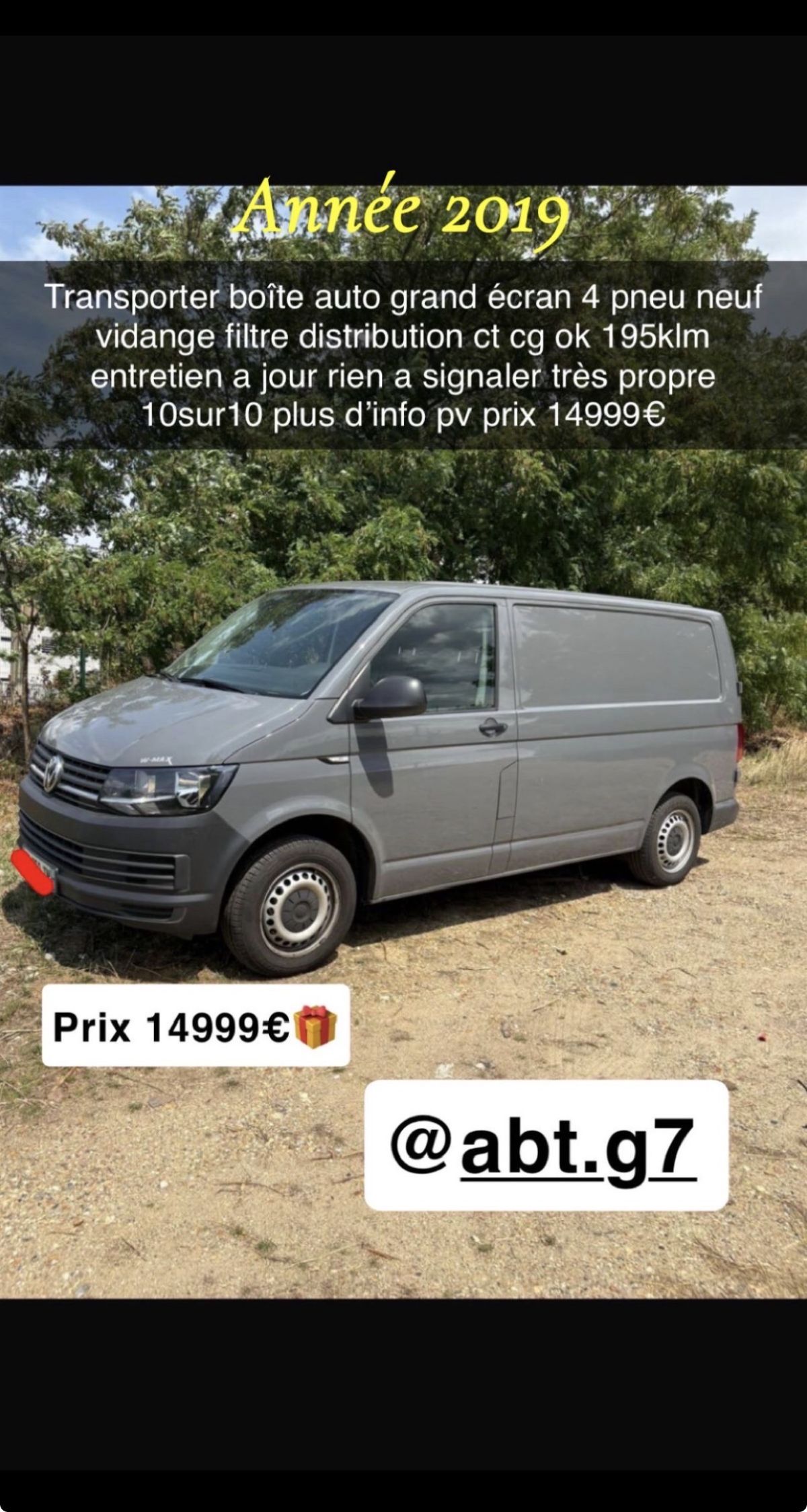 transporter dsg7 boîte auto affaire