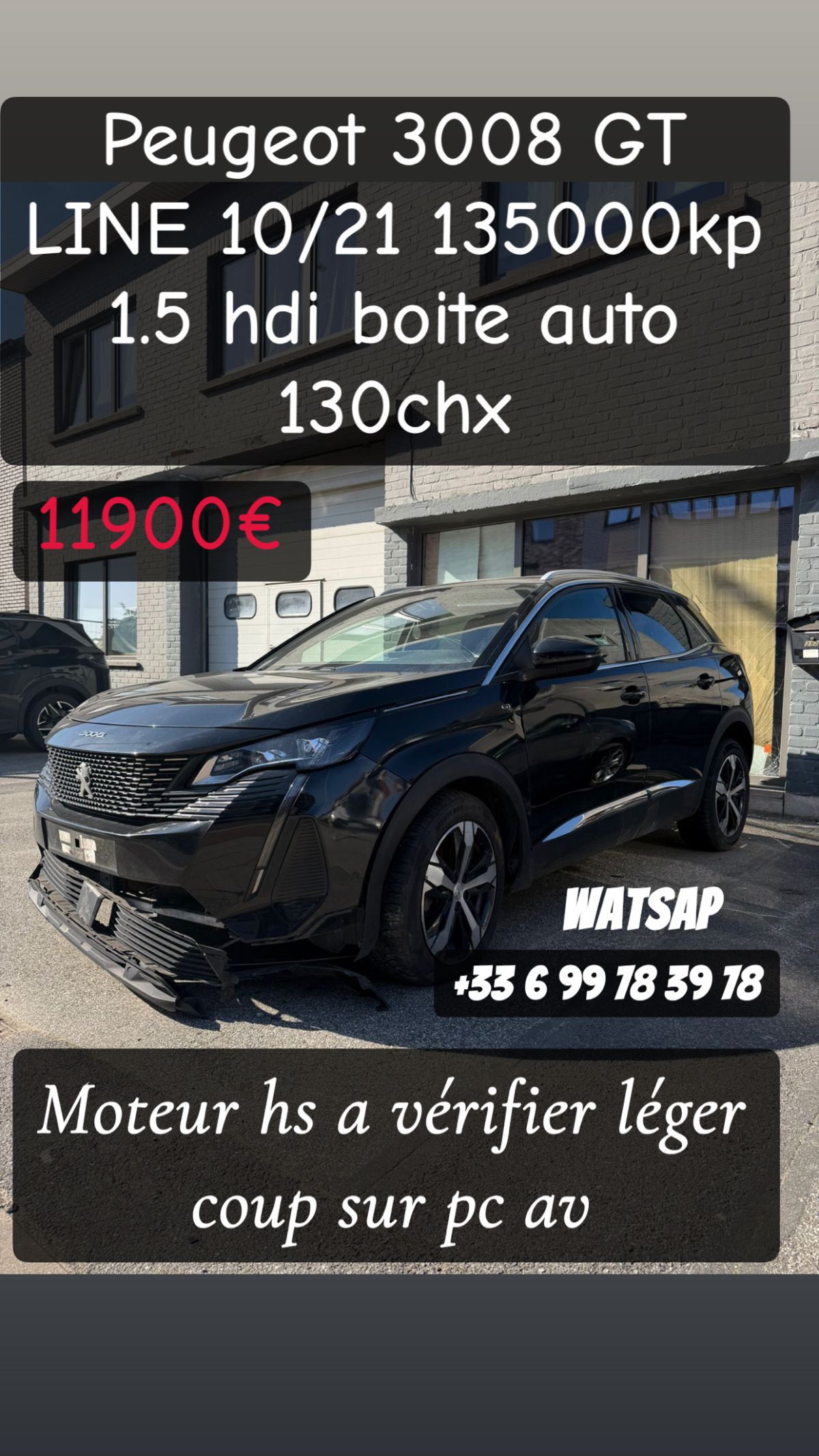 3008 GT LINE 130 hdi