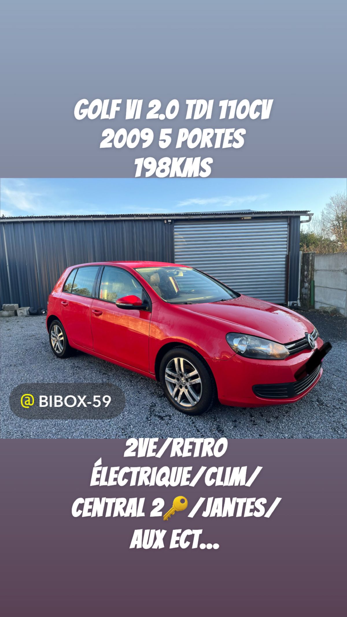 golf VI 2.0 tdi 110cv 2009 5 portes