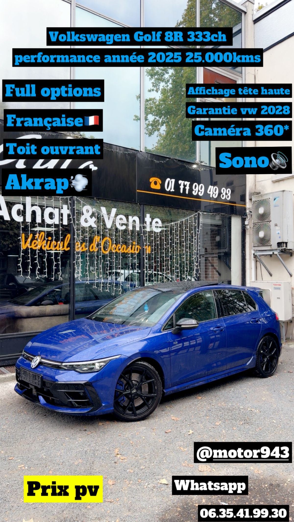 Volkswagen Golf 8R 333ch performance