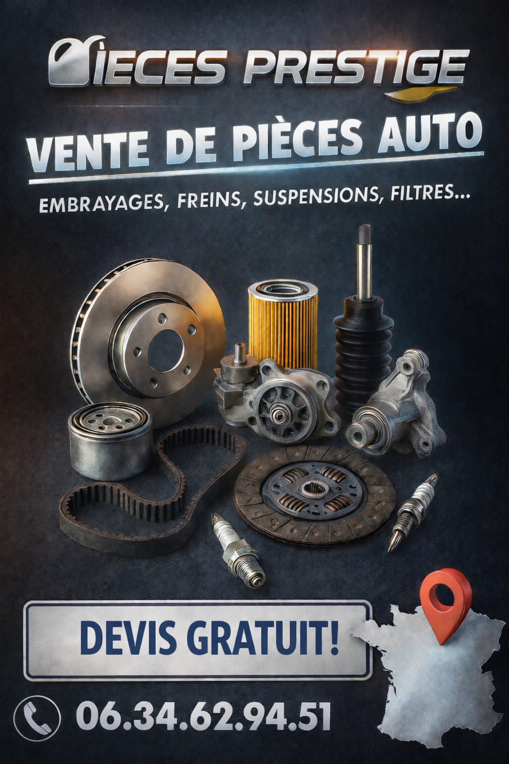 Pièces auto neuves