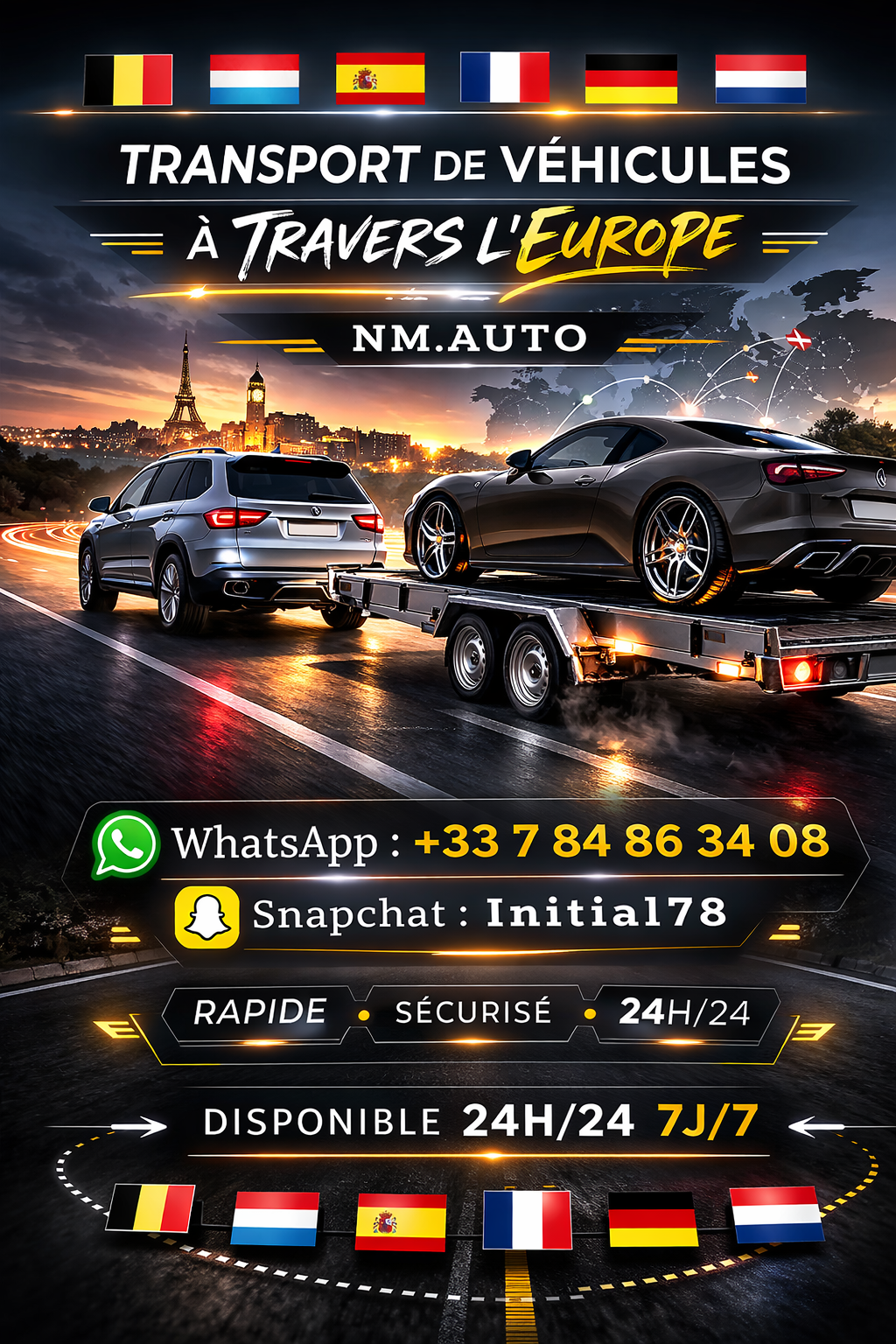 depannage et transport toutes distance auto moto camion