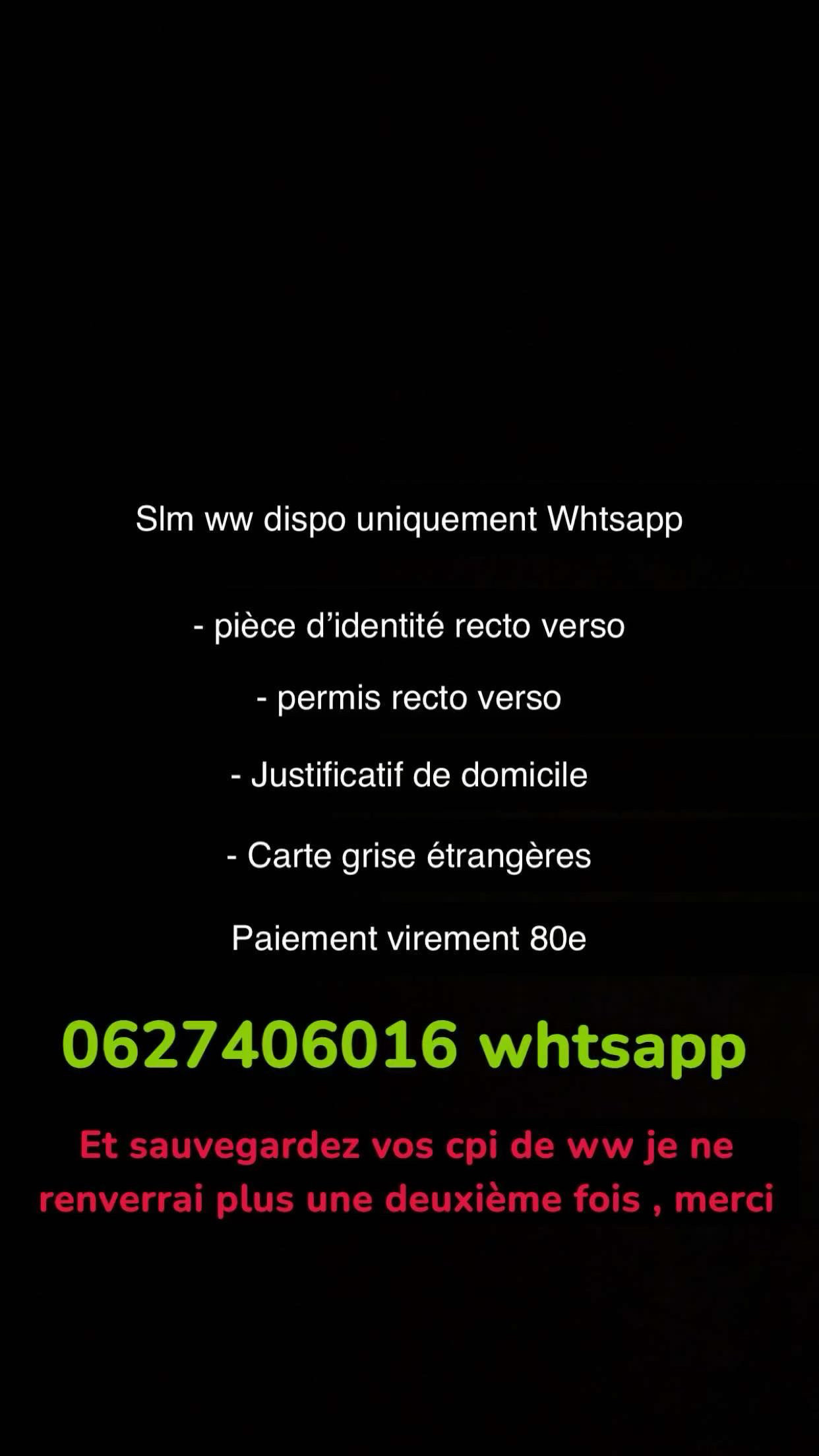 WW provisoire -10 min chrono uniquement whtsap