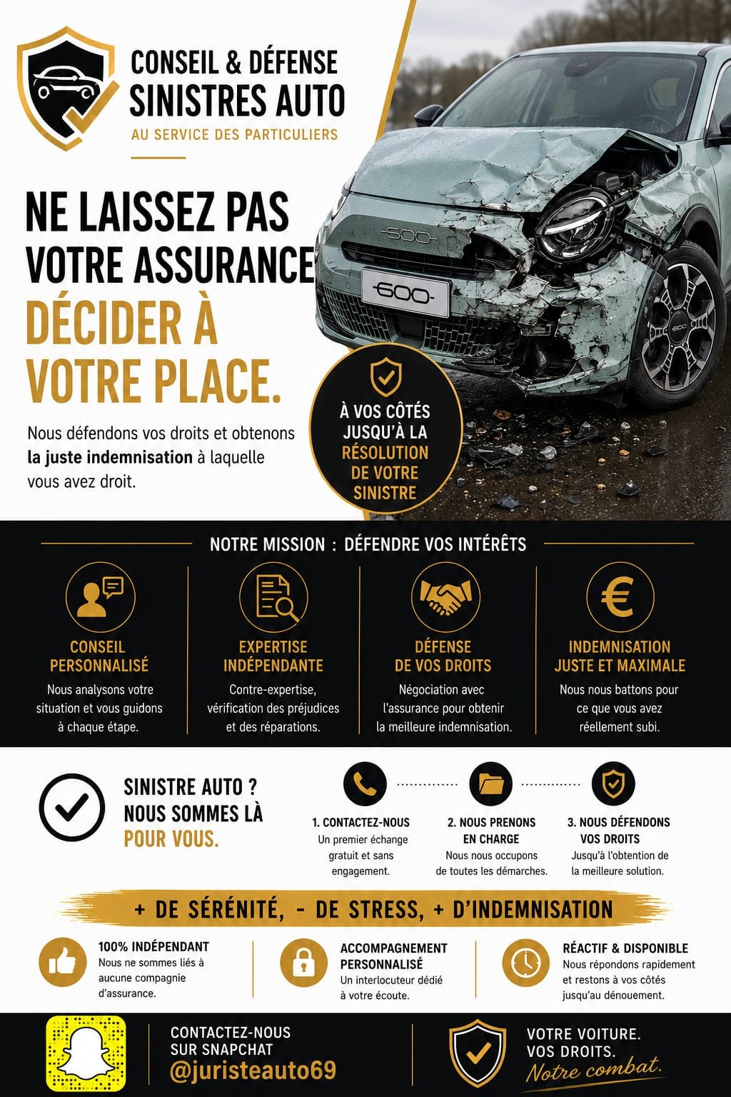 Juriste accidents sinistres automobile