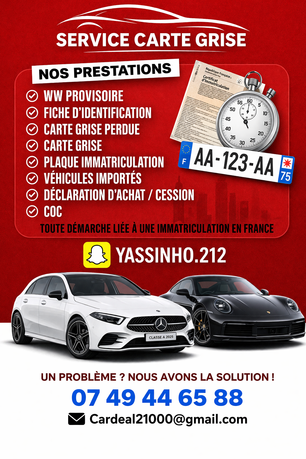 SIV SERVICE CARTE GRISE