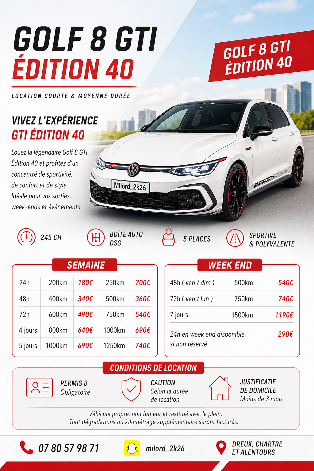 LOCATION GTI EDITION 40 ‼️‼️