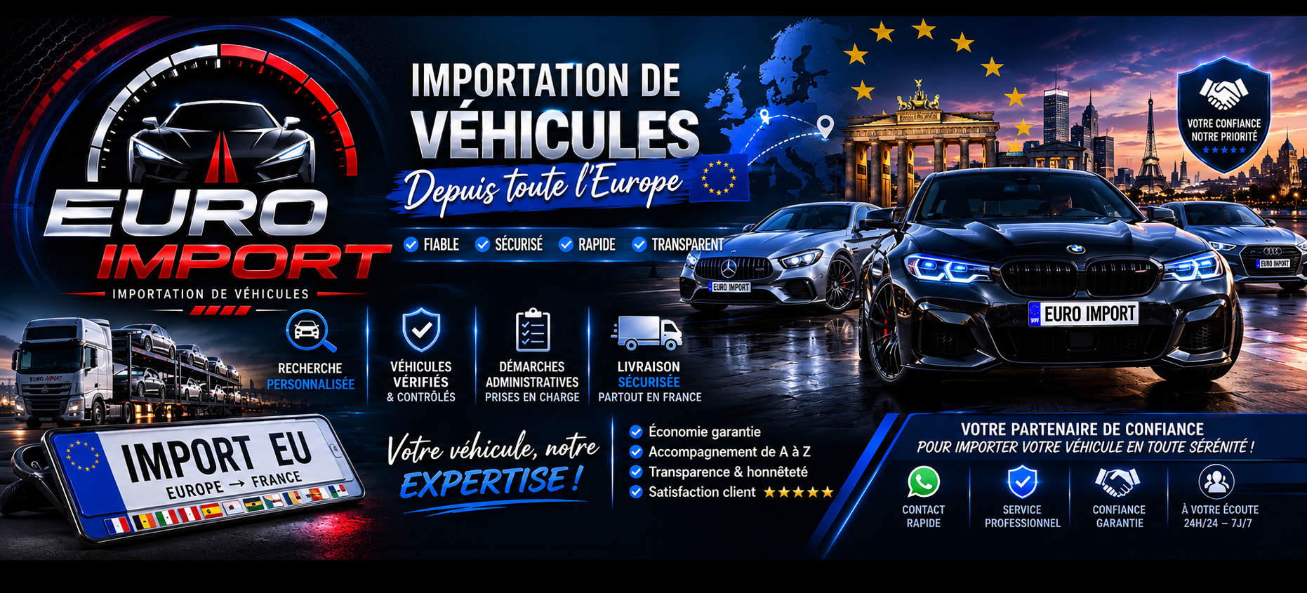 importation de véhicules depuis l’Europe