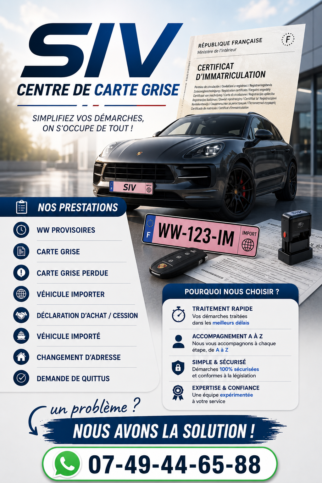 SERVICE CARTE GRISE